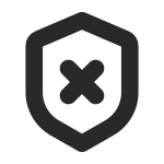 Shield No SVG Icon